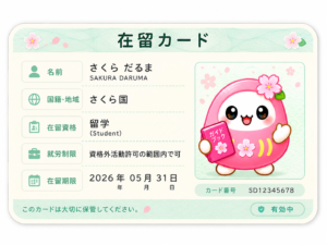 在留カードをもらう